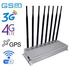 信号妨害装置8アンテナWIFI2.4GGPSを備えた調整可能な3G4G電話信号ブロッカー